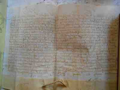 Very Rare Papal Bulla Parchment  vellum 1712 in the name of Pope  CLEMENTE XI