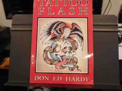Don Ed Hardy Tattoo Flash First Edition Rare Traditional Modern Designs Vintage