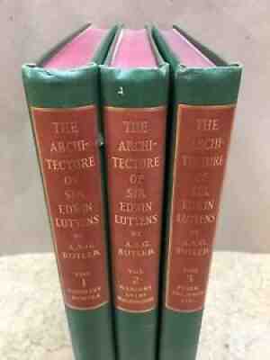 The Architecture of Sir Edwin Lutyens by A.S.G. Butler 1ST EDITION (3 vols) RARE