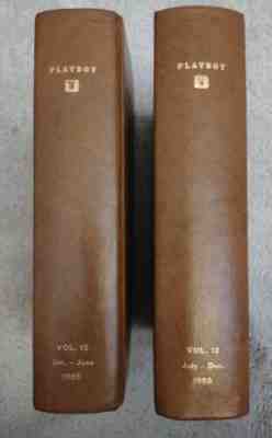 Rare Playboy Hardcover bound Vol. 11 1964-2 Book Set!