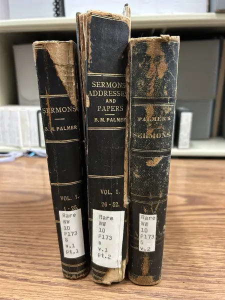 New Listing1875-76, Sermons By B.M. (Benjamin Morgan) Palmer, 3 Volumes, Rare!