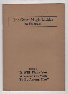RARE 1920 Napoleon Hill ORIGINAL Book II Great Magic Ladder to Success SCARCE