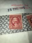 VERY RARE GEORGE WASHINGTON RED 1923 2 CENT STAMP