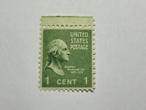 1789-1797 George Washington 1 Cent Stamp U.S. Postage Green