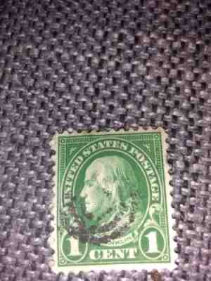 1 Cent Benjamin Franklin Stamp #594, #596