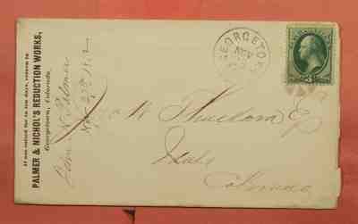1872 GEORGETOWN CO COLORADO TERRITORY REDUCTION WORKS ADVERTISING