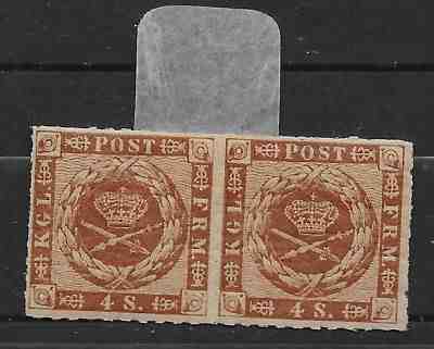 Denmark. 4 Skilling 1863 in Pair. MH Original Gum.