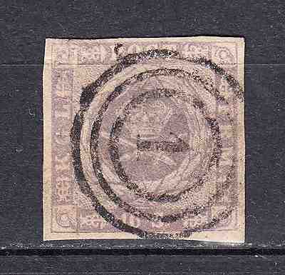 DENMARK - 1857 - Scott # 6 - 16 Skilling gray lilac - used - C397