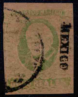 yp06 Mexico #12 8R 1861, Mexico Small PPF VF MEPSI 15661 Sc $240 Beautiful Stamp