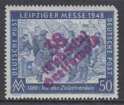 GERMANY - SBZ Local - GREISEWELD  - Leipziger Messe 1948 MNH** 50pf  Violet ovp.