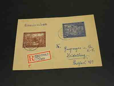 Germany DDR 1948 Heidelberg Leipziger messe registered cover *23091