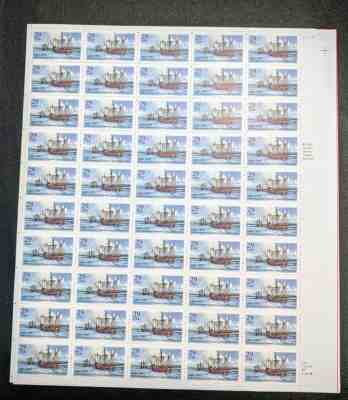 #2805 – FULL SHEET of 50 - Columbus' Landing in Puerto Rico - 29 cent stamps