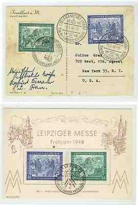 Germany, Leipziger Messe 1948, 2 Covers Lot