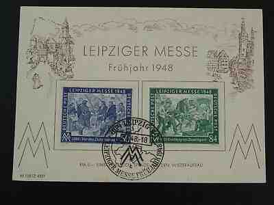 Leipziger Messe 1948 commemorative card Germany 78053