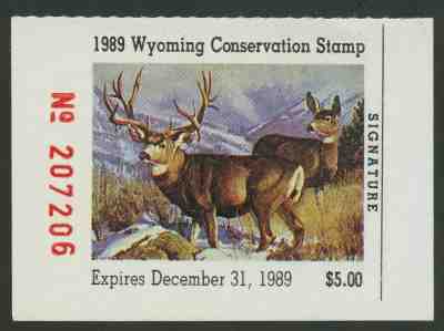 1989 Wyoming Conservation Stamp