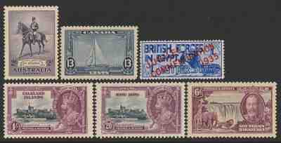 BRITISH EMPIRE : 1935 KGV Silver Jubilee Omnibus collection complete MNH **