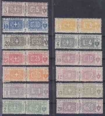 ITALY 1914-22 Parcel Post set 13v beautiful quality MNH fresh certificate T21213