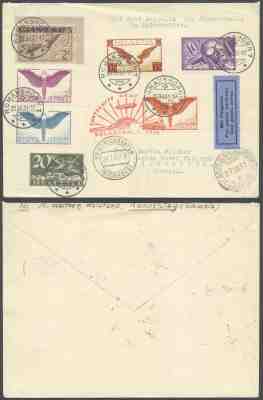 Switzerland 1931 - Zeppelin Flight air mail cover Polar Flight MDD