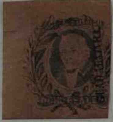 Mexico Used 1861 8 reales black on brown from Guadalajara