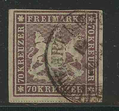 Stamp Germany WURTTEMBERG 1873 Mi42, used, 546