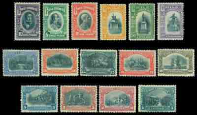 CHILE 1910 Centenary of Independence complete set Scott 83-97 mint MNH** Rare