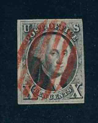 drbobstamps US Scott #2 Used Sound Stamp w/Attractive Magenta Cancel