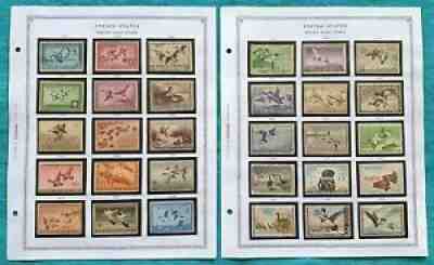 Color Printed USA Federal Duck 1934-2020 Stamp Album Pages (46
