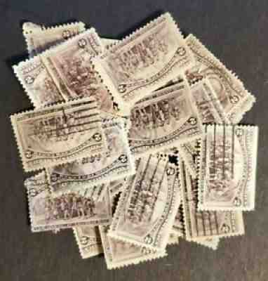 Lot of (25) 1892 2 cent Landing of Columbus Stamps / Scott #231 Columbian Expo