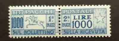 CLASSIC PACCHI 1000 LIRE VF MNH ITALY ITALIA ITALIEN BK1001.3 $0.99