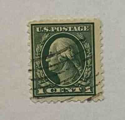 1912 Rare George Washington 1 Cent Green Stamp