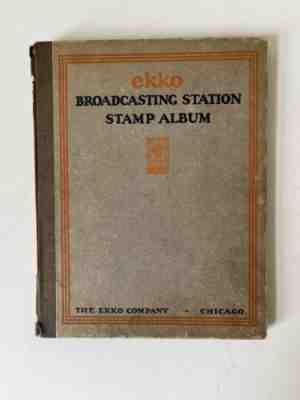 EKKO Radio Broadcasting Stamp Album With Over 260 Stamps