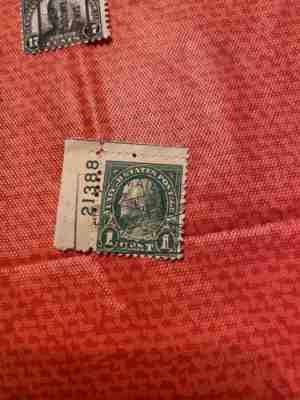 1 Cent Franklin Stamp Extremely RARE . One Of A Kind