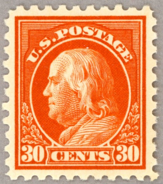 US Scott#439 Mint NH XF-Superb 1913 30c Franklin Graded 95, 2025 PF cert