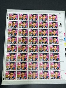 40 Mint 1992 Elvis Presley U.S. Postage Stamps Color Shift 4 Eyebrows & Mustache