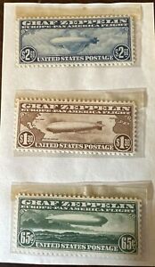 1930 US Graf Zeppelin SCOTT# C13 C14 C15 - Graf Zeppelin Set of 3 - MNH MINT