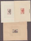 1955 Vietnam South Lot Of 3 Trail Color Proof Deluxe Sheets Mythological Turtle