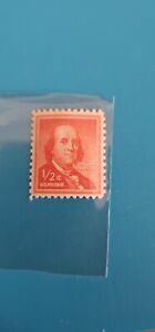 Ultra Rare  United States Postage 1/2 Cent Stamp Benjamin Franklin