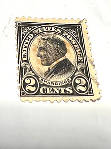 Vintage !!!!!!!!  1923 2 cent US Warren Harding postage stamp AS-IS