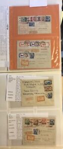 RARE 4 COVERS = MOSCOW RUSSIA 1928  to ULAN BATOR/MONGOLIA- TRANSIT #03695