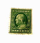 BEN FRANKLIN VINTAGE 1908 ONE CENT STAMP EXTREMELY RARE -USED