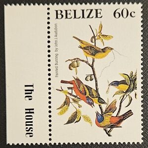 BELIZE 60c Audubon Scott 909A; Stanley Gibbons 822a Pristine Margin Copy MNH