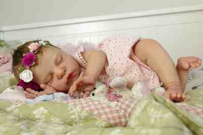 Lifelike Dream Baby Reborn Doll - Big Baby Girl Ruby - Cassie Brace - Realistic!