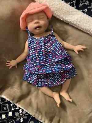 Full Body Silicone Baby Girl  Riley By Silicone Snuggle Babies