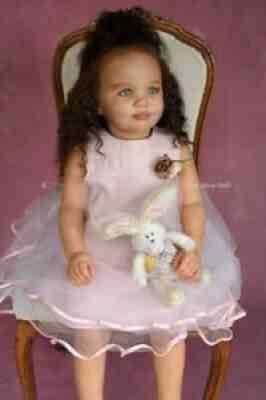 Prototype June Reborn biracial baby realistic art child doll by Anna Sheva IIORA