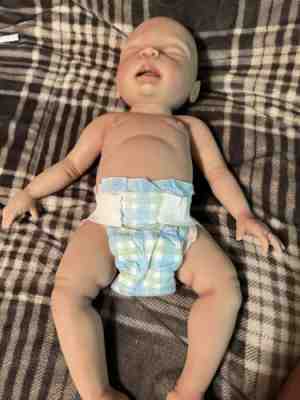 Full body Siliconeï¿¼ Snuggle Baby Girl Doll Riley