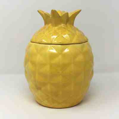 1940s Red Wing Pottery Gypsy Trail Pineapple Cookie Jar Collectible