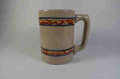 RED WING STONEWARE SPONGE BAND GRAY LINE MUG - RARE & HTF