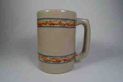 RED WING STONEWARE SPONGE BAND GRAY LINE MUG - RARE & HTF