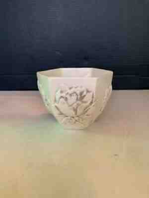 Vintage Red Wing Art Pottery 1322 Rose Design Planter