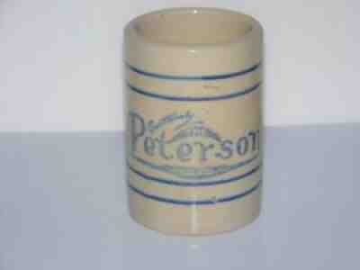 Advertising Red Wing Stoneware "Certainly The Peterson Company" Mug Winona MN
